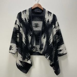 Dolce Vita Anthropologie Women Chunky Knit Cardigan Sweater Aztec Southwest Sz S